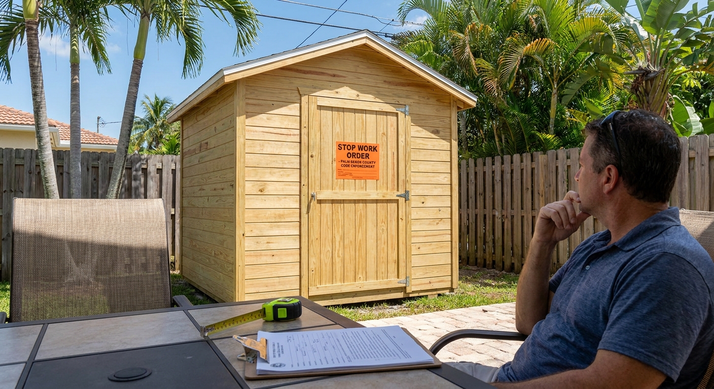 Palm Beach County shed permit requirements and compliance