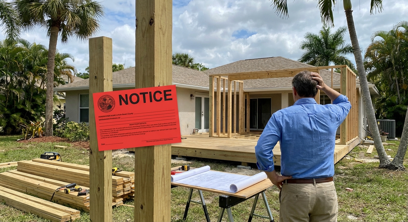 Built Without a Permit in Palm Beach County? What to Do After a Notice of Violation