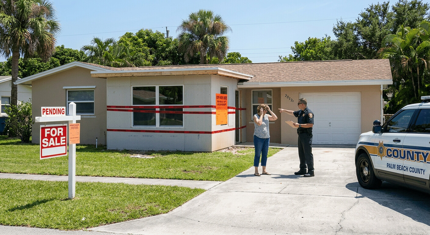 Unpermitted home additions and code citations in Palm Beach County