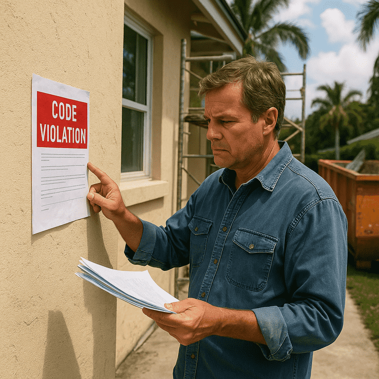 Handling Code Violations After Unpermitted Work in Palm Beach