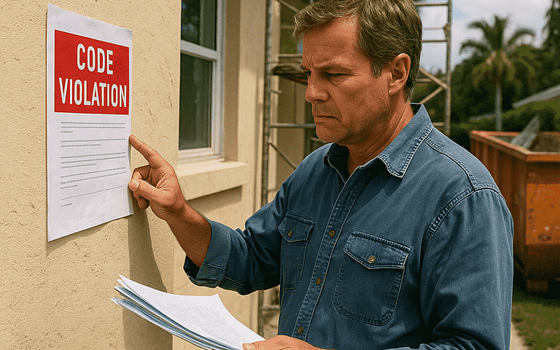 Handling Code Violations After Unpermitted Work in Palm Beach