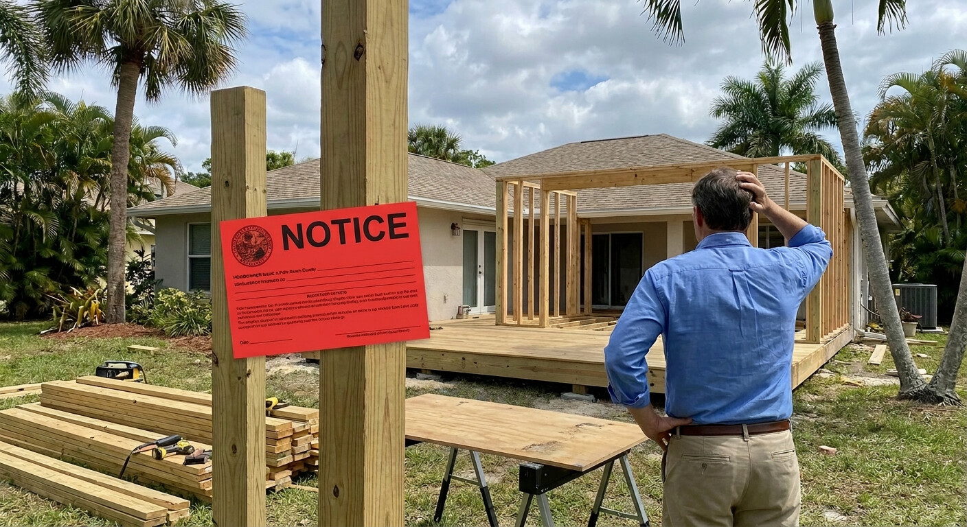 Built Without a Permit in Palm Beach County? What to Do After a Notice of Violation