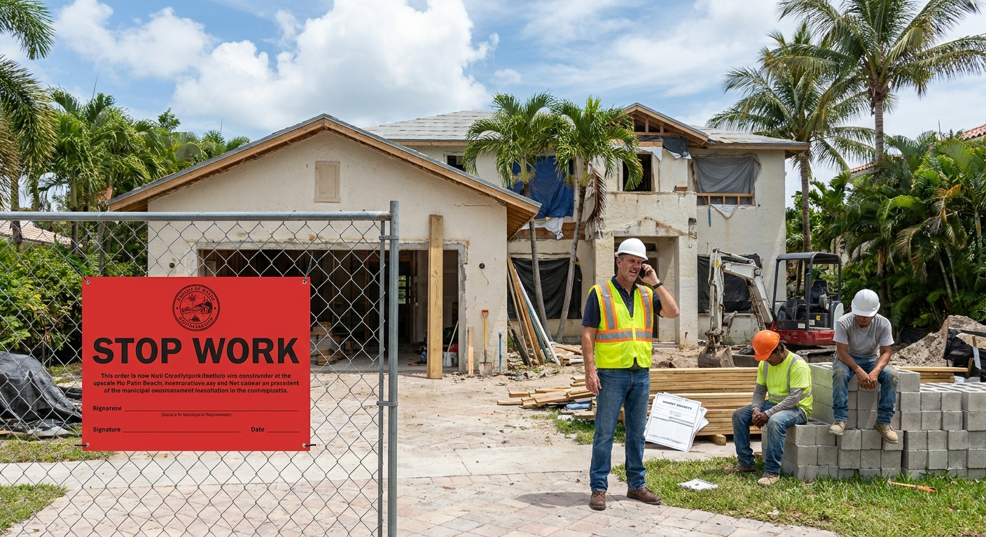 Code violation delaying Palm Beach renovation project